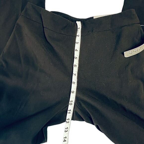 JM Collection Black Pull on Tummy Control Slim Leg Trousers Pants Size 8 Petite - Picture 9 of 10